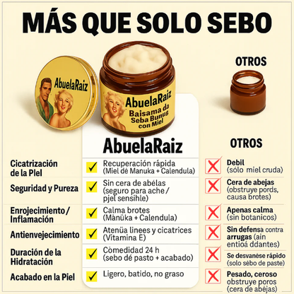 Crema Facial Batida de Sebo de Res y Miel de Manuka