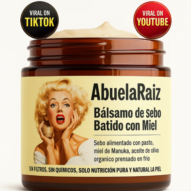 Crema Facial Batida de Sebo de Res y Miel de Manuka